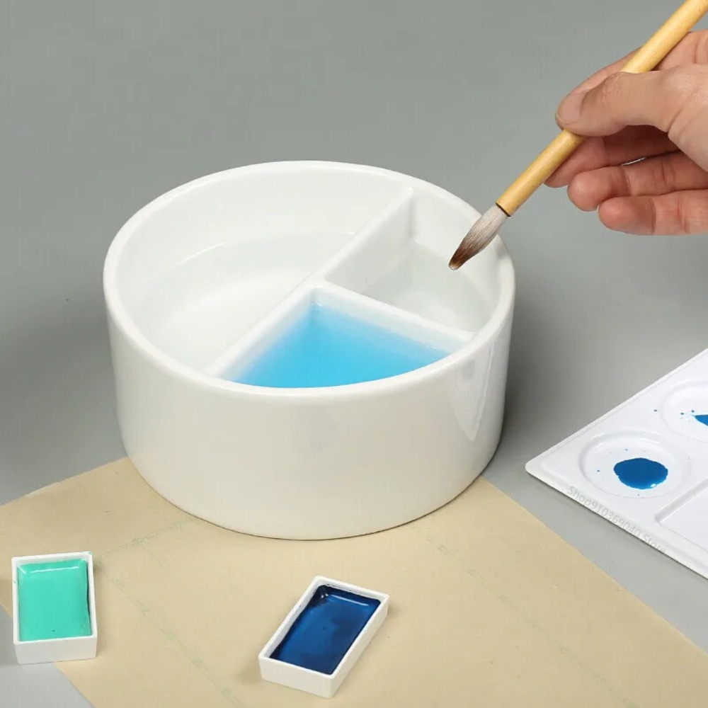 絵画用具 セラミック製洗浄パレット セラミック製白水彩パレッ - Writing Tools のレビューと価格