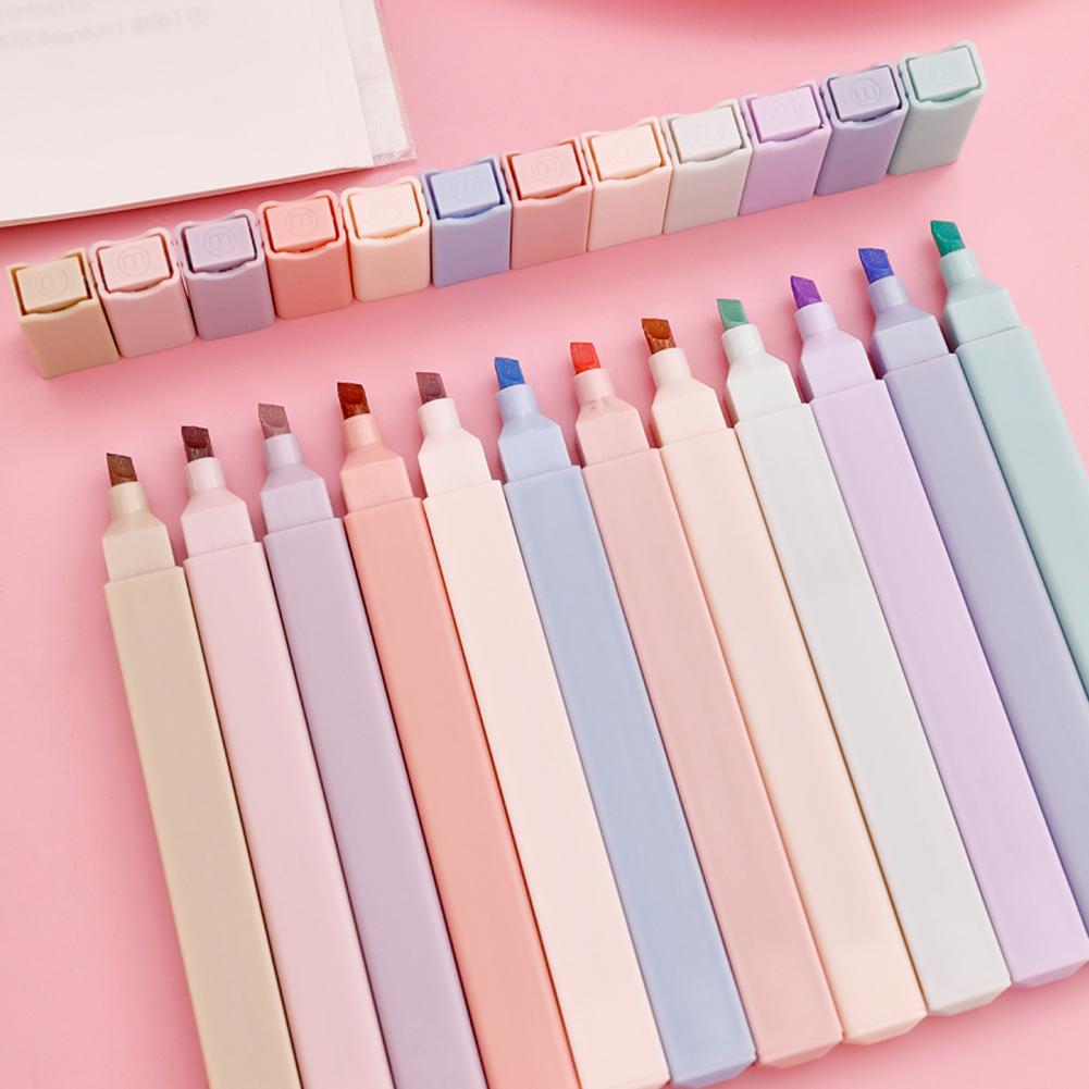 カラフルな蛍光ペン 6 本パステル蛍光ペンセットデュアルチッ - Pastel Highlighter Set Double Ended のレビューと価格