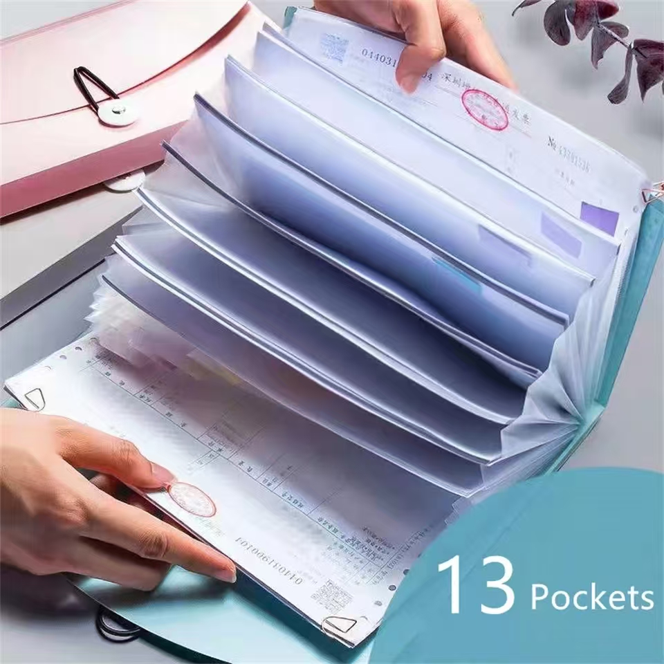 13ポケット付き拡張ファイルオーガナイザー、ラベル付きアコー - Expandable Accordion File Folder 13 Pockets のレビューと価格